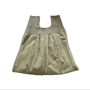 Women's Bebe Army Green Olive Green Pull-Up Casual Pants Size X-Small EUC #7507